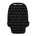 Black And White Cactus Pattern Print Baby Seat Cover