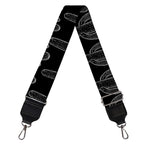 Black And White Cactus Pattern Print Bag Strap