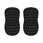 Black And White Cactus Pattern Print Bar Stool Covers