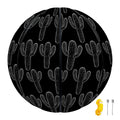 Black And White Cactus Pattern Print Basketball