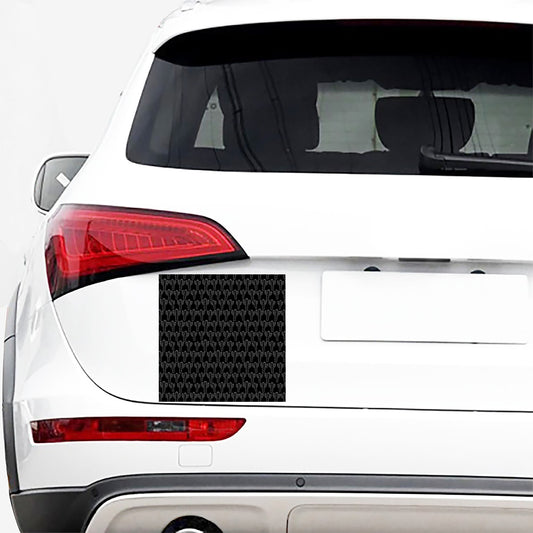 Black And White Cactus Pattern Print Car Sticker