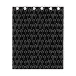 Black And White Cactus Pattern Print Curtain