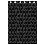 Black And White Cactus Pattern Print Curtain