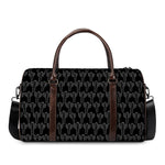 Black And White Cactus Pattern Print Duffle Bag