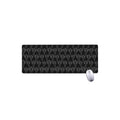 Black And White Cactus Pattern Print Extended Mouse Pad