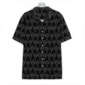Black And White Cactus Pattern Print Hawaiian Shirt