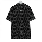Black And White Cactus Pattern Print Hawaiian Shirt