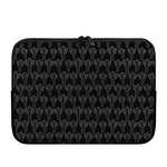 Black And White Cactus Pattern Print Laptop Sleeve