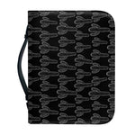 Black And White Cactus Pattern Print Leather Bible Cover