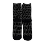Black And White Cactus Pattern Print Long Socks