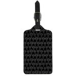 Black And White Cactus Pattern Print Luggage Tag