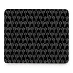 Black And White Cactus Pattern Print Mouse Pad