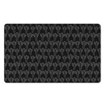Black And White Cactus Pattern Print Polyester Doormat