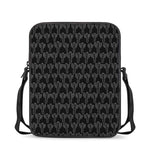 Black And White Cactus Pattern Print Rectangular Crossbody Bag