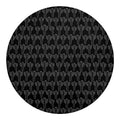 Black And White Cactus Pattern Print Round Blanket