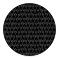 Black And White Cactus Pattern Print Round Floor Mat