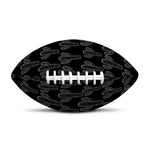 Black And White Cactus Pattern Print Rugby Ball