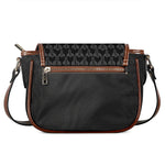 Black And White Cactus Pattern Print Saddle Bag