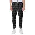Black And White Cactus Pattern Print Joggers