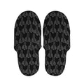 Black And White Cactus Pattern Print Slippers