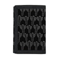 Black And White Cactus Pattern Print Trifold Wallet