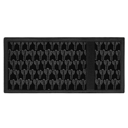 Black And White Cactus Pattern Print Trifold Wallet