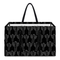 Black And White Cactus Pattern Print Utility Tote Bag