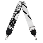 Black And White Calavera Girl Print Bag Strap