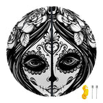 Black And White Calavera Girl Print Basketball