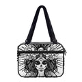 Black And White Calavera Girl Print Double Strap Bible Bag