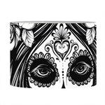 Black And White Calavera Girl Print Drum Lamp Shade