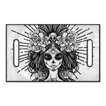 Black And White Calavera Girl Print Golf Cart Seat Cover