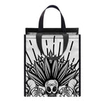 Black And White Calavera Girl Print Insulated Lunch Tote