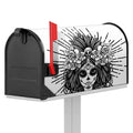 Black And White Calavera Girl Print Mailbox Cover