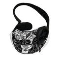 Black And White Calavera Girl Print Pet Sling Carrier