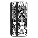 Black And White Calavera Girl Print Refrigerator Handle Covers