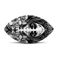 Black And White Calavera Girl Print Rugby Ball