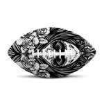 Black And White Calavera Girl Print Rugby Ball