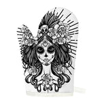 Black And White Calavera Girl Print Single Oven Mitt