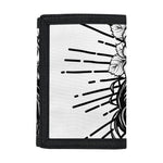 Black And White Calavera Girl Print Trifold Wallet