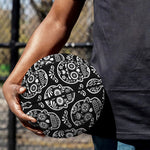 Black And White Calavera Skull Print Basketball