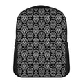 Black And White Calavera Skull Print Casual Backpack