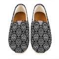 Black And White Calavera Skull Print Casual Shoes