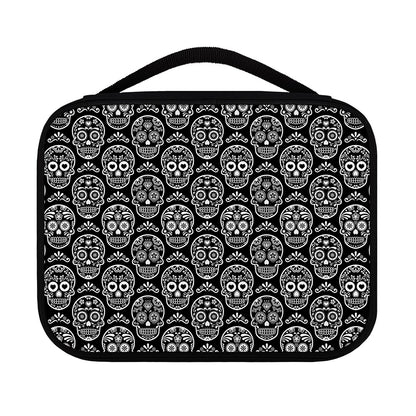 Black And White Calavera Skull Print Classic Bible Case