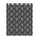 Black And White Calavera Skull Print Curtain