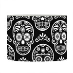 Black And White Calavera Skull Print Drum Lamp Shade