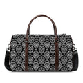 Black And White Calavera Skull Print Duffel Bag