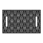 Black And White Calavera Skull Print Golf Cart Seat Cover