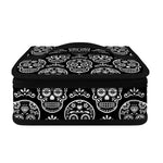 Black And White Calavera Skull Print Small Lunch Bag