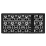 Black And White Calavera Skull Print Trifold Wallet